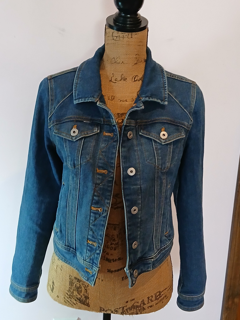Women's Blue Denim Jacket Pilcro And The Letterpress By Anthropologie Size SP